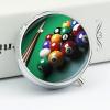 Billiards Pill Box,3 Compartments Round Small Pills Case Moisture-Proof Portable Pill Container for Travel Vitamins Fish Oil Supplements view 4