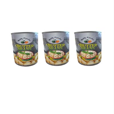 Bak Foods Butter Beans, Easy to Use, 14.8 Oz Cans, 3 Pack