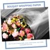 SUPVOX Transparent Cellophane Wrap Film Mil Thick Floral Packing Paper for Flower Wrappings Basket Wrapping DIY Packaging Suitable for Weddings Birthdays and Holidays view 2