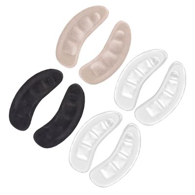 NOLITOY 4 Pairs Transparent Heel Cushions with Self-Adhesive Backing for Women S High Heels and Shoes for Slip Prevention and Comfortable Foot Protection