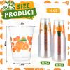 100Pcs Little Cutie Baby Shower Plastic Cups 16 oz Orange Disposable Plastic Cup Cute Orange Clear Cocktail Glasses for Summer Birthday Baby Shower Beverage Juice Drinking Snack Coffee Party Supplies view 2
