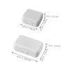 Healvian 2pcs Compact Pill Storage Box with Transparent Lid Mini Pill Organizer for Travel and Daily Use Pocket-Sized White Medicine Case for Vitamins and Supplements view 2