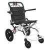 Ultra-Light 14Lbs Portable Folding Transport Wheelchair, 20 Inches Lightweight Wheelchair with Telescopic Handle & 12 Inches Rear Wheels for Adults & Seniors, 300Lbs Weight Capacity (B) view 1