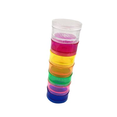 Mipcase Stackable Weekly Pill Organizer Box Portable Mini Sealed Plastic Case Detachable Transparent Container for Travel and Daily Medicine Storage