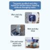 Spin Mop and Bucket Set, Ergonomic Design, Complete Set, Household Floor Cleaner, Wood Floor Mop, Lightweight, for Living Room Kitchen Bedroom Dining Room view 4