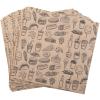 GeeRic Independence Day Deli Paper Sheets for Sweet Treats, 100 Pcs, 7 * 7 Inch Food Basket Liners for Sandwiches, Burgers, Brown Wax Paper Sheet for Food Snack Drink Print view 1