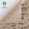 GeeRic Independence Day Deli Paper Sheets for Sweet Treats, 100 Pcs, 7 * 7 Inch Food Basket Liners for Sandwiches, Burgers, Brown Wax Paper Sheet for Food Snack Drink Print view 3
