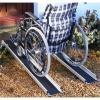 Portable Wheelchair Ramp, Aluminum Telescopic Wheelchair Ramp Lightweight Folding Portable for Home Steps and Vehicle Access,Ramps for Wheelchairs for Home view 2
