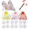 Heel Protectors 30/50Pairs Heel Protectors Grass High Clear Heel Stoppers Grass Heel Stoppers Grass Uneven Floor for Shoes Grass(Small,30Pairs) view 2