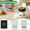 100 Counts 2.6 Gallon Trash Bag Drawstring Small Trash Bags, Thick Pre-separated Garbage Bags, Trash Bin Liners, Suitable for bathroom, kitchen, bedroom, office (Black) view 2