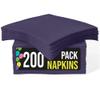 Party Solids Navy Paper Napkins Disposable Everyday 200 Pcs 2 Ply Navy Dinner Napkins Paper Everyday For Parties & Party Supplies view 1