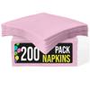 Party Solids Pink Paper Napkins Disposable Everyday 200 Pcs 2 Ply Pink Dinner Napkins Paper Everyday For Parties & Party Supplies view 1