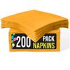 Party Solids Yellow Paper Napkins Disposable Everyday 200 Pcs 2 Ply Yellow Cocktail Napkins Paper Everyday For Parties & Party Supplies view 1