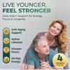 UPLIFE NAD+ Supplement 1,372mg Liposomal NAD+ with CoQ10, Resveratrol, Spermidine, L-Theanine, Apigenin & PQQ NMNH Alternative Booster for Cellular Energy, Healthy Aging, Immune Health 120 Capsules view 4