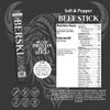 BERSKI Salt & Pepper Beef Sticks 100% Grass-Fed, Grass-Finished Ancestral Blend with Liver & Heart Keto, Paleo Regeneratively Raised USA Beef 12 Pack (1 oz Sticks) view 4
