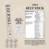 BERSKI Salted Beef Sticks 100% Grass-Fed, Grass-Finished Ancestral Blend with Liver & Heart Keto, Paleo Regeneratively Raised USA Beef 12 Pack (1 oz Sticks) view 4