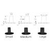 Heel Protectors 30/50 Pairs Non-Slip High Heels Round Protective Cover High Stoppers Wearable Heel Savior Shockproof Accessory for Shoes Grass(Black,50 Pairs,Medium) view 4