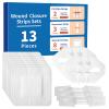 Wound Closure Strips Kit 13 Pack Emergency Butterfly Bandages 3 Types Stitchless Laceration Closure Bandaids Zip Stitch for Outdoor view 1