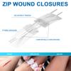 Wound Closure Strips Kit 13 Pack Emergency Butterfly Bandages 3 Types Stitchless Laceration Closure Bandaids Zip Stitch for Outdoor view 2