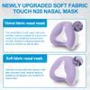 2 PCS Nasal Cushion for AirFit N20(M),1 pc Soft Fabric Nasal Cushion and 1 pc Velvet-Lined CPAP Nasal Mask Cushion for AirTouch N20, Soft Fabric for All Seasons, Velvet-Lined for Fall/Winter(Purple) view 2