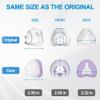 2 PCS Nasal Cushion for AirFit N20(M),1 pc Soft Fabric Nasal Cushion and 1 pc Velvet-Lined CPAP Nasal Mask Cushion for AirTouch N20, Soft Fabric for All Seasons, Velvet-Lined for Fall/Winter(Purple) view 4