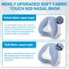 2 PCS Nasal Cushion for AirFit N20(S),1 pc Soft Fabric Nasal Cushion and 1 pc Velvet-Lined CPAP Nasal Mask Cushion for AirTouch N20, Soft Fabric for All Seasons, Velvet-Lined for Fall/Winter(Blue) view 2