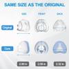 2 PCS Nasal Cushion for AirFit N20(S),1 pc Soft Fabric Nasal Cushion and 1 pc Velvet-Lined CPAP Nasal Mask Cushion for AirTouch N20, Soft Fabric for All Seasons, Velvet-Lined for Fall/Winter(Blue) view 4