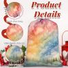 Aglebo Watercolor Stars Woods Mountain Reusable Christmas Gift Bag Set with Drawstring 16" x 12" Xmas Treats Bags Funny Design for Party Birthday Xmas Presents Wrapping Bags (1 Pack) view 4