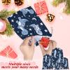 Aglebo Star Dinosaur Astronaut Reusable Christmas Gift Bag Set with Drawstring 21" x 16" Xmas Treats Bags Funny Design for Party Birthday Xmas Presents Wrapping Bags (1 Pack) view 3