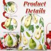 Aglebo Watercolor Pears Reusable Christmas Gift Bag Set with Drawstring 30" x 20" Xmas Treats Bags Funny Design for Party Birthday Xmas Presents Wrapping Bags (1 Pack) view 4