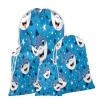 Aglebo Star Cartoon Shark Reusable Christmas Gift Bag Set with Drawstring 12" x 8" Xmas Treats Bags Funny Design for Party Birthday Xmas Presents Wrapping Bags (1 Pack) view 1
