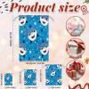 Aglebo Star Cartoon Shark Reusable Christmas Gift Bag Set with Drawstring 12" x 8" Xmas Treats Bags Funny Design for Party Birthday Xmas Presents Wrapping Bags (1 Pack) view 2
