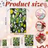 Aglebo Soccers Watercolor Reusable Christmas Gift Bag Set with Drawstring 12" x 8" Xmas Treats Bags Funny Design for Party Birthday Xmas Presents Wrapping Bags (1 Pack) view 2