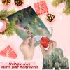 Aglebo Watercolour Grass Rabbit Reusable Christmas Gift Bag Set with Drawstring 40" x 52" Xmas Treats Bags Funny Design for Party Birthday Xmas Presents Wrapping Bags (1 Pack) view 3