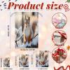 Aglebo Squirrel Snow Reusable Christmas Gift Bag Set with Drawstring 12" x 8" Xmas Treats Bags Funny Design for Party Birthday Xmas Presents Wrapping Bags (1 Pack) view 2
