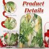 Aglebo Tropical Leaf Geometric Reusable Christmas Gift Bag Set with Drawstring 12" x 8" Xmas Treats Bags Funny Design for Party Birthday Xmas Presents Wrapping Bags (1 Pack) view 4