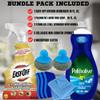 CCLEANAMA Bundle-Easy Off degreaser 16 Fl Oz + Dish Soap 20 Fl Oz, Dish Sponges, Steel Scrubber & Microfiber Cloths. view 4