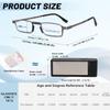 Hubeye Ultra Thin Folding Reading Glasses for Men Blue Light Blocking Compact Computer Foldable Readers With Case +1.5 view 4