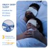 SPRING SEAON Weighted Eye Mask with 100% Patented Light Blocking Design for Men and Women, Velvet Gravity Eye Mask with Adjustable Head Circumference for Sleeping, Airplane, Travel, Gifts for Wife view 2