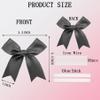 100 Pcs Twist Tie Bows Satin Ribbon Bow 3.3 Inch Gift Wrap Bow Craft Bows for Gift Wrapping, Party Decorations Gifts Bag DIY Treat Bags Black (Black, 1 Count(Pack of 100)) view 2