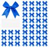 100 Pcs Twist Tie Bows Satin Ribbon Bow 3.3 Inch Gift Wrap Bow Craft Bows for Gift Wrapping, Party Decorations Gifts Bag DIY Treat Bags Royal Blue (Royal Blue, 1 Count(Pack of 100)) view 1
