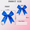 100 Pcs Twist Tie Bows Satin Ribbon Bow 3.3 Inch Gift Wrap Bow Craft Bows for Gift Wrapping, Party Decorations Gifts Bag DIY Treat Bags Royal Blue (Royal Blue, 1 Count(Pack of 100)) view 2