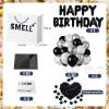 5 Senses Gift Bags for Him with Labels, 12.6"x 9.8"x 4.2" Gift Bag Tissue Paper Happy Birthday Decorations Kit with Banner, Balloons, Rose Petals, Card for Men, Women, Wedding, Valentine's Day view 3