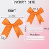 100 Pcs Twist Tie Bows Satin Ribbon Bow 3.3 Inch Gift Wrap Bow Craft Bows for Gift Wrapping, Party Decorations Gifts Bag DIY Treat Bags Orange (Orange, 1 Count(Pack of 100)) view 2