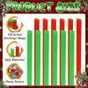 Potchen 50 Pcs Plastic Straws Disposable Drinking Straw Bulk for Summer Hawaii Game Fruit Party Supplies(Red,Green,Christmas Stocking) view 3