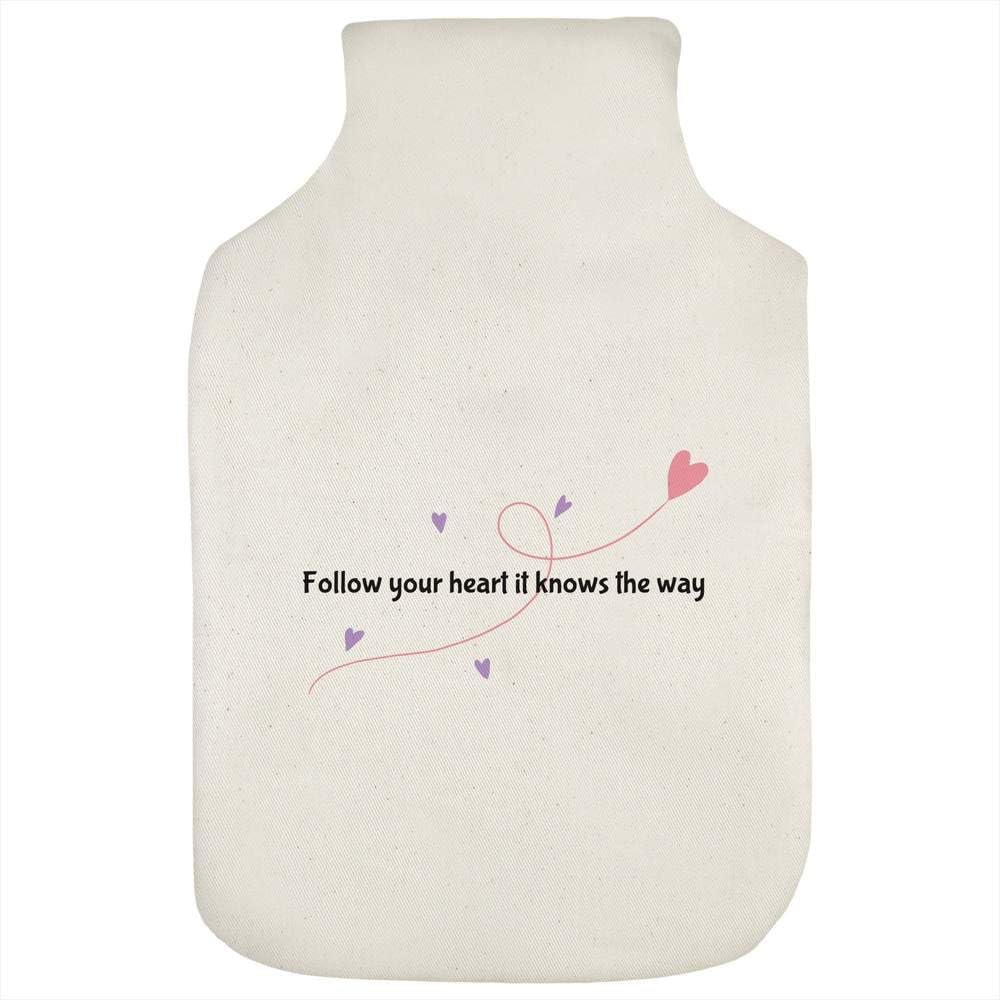 Azeeda 'Follow Your Heart' Hot Water Bottle Cover (HW00045374)