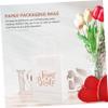 SEWACC 6Pcs Wedding Party Favor Bags with Handles Paper Tote Bags for Bridesmaids and Guests for Candy Treats and Small Surprises for Bridal Showers and Celebrations view 4