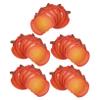 MUCKLILY 25pcs Pumpkin Paper Plates Disposable Thanksgiving Dinner Plates Orange Harvest Fall Party Tableware for Halloween Catering Events and Holiday Favors view 1