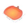 MUCKLILY 25pcs Pumpkin Paper Plates Disposable Thanksgiving Dinner Plates Orange Harvest Fall Party Tableware for Halloween Catering Events and Holiday Favors view 2