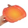 MUCKLILY 25pcs Pumpkin Paper Plates Disposable Thanksgiving Dinner Plates Orange Harvest Fall Party Tableware for Halloween Catering Events and Holiday Favors view 3